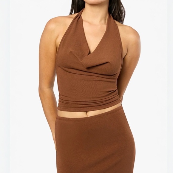 Weworewhat halter cowlneck top - Picture 1 of 4